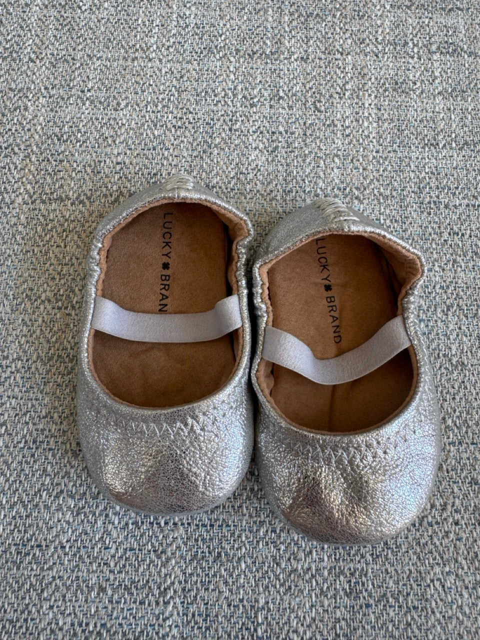 Seller #114 Lucky Brand silver ballet shoes girls size 2