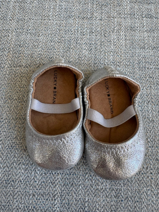 Seller #114 Lucky Brand silver ballet shoes girls size 2