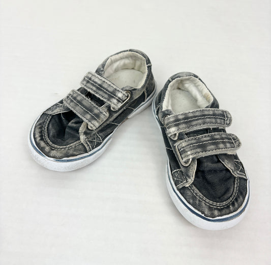Boys Shoes 6 Sperry Sunwashed Denim Velcro Shoes
