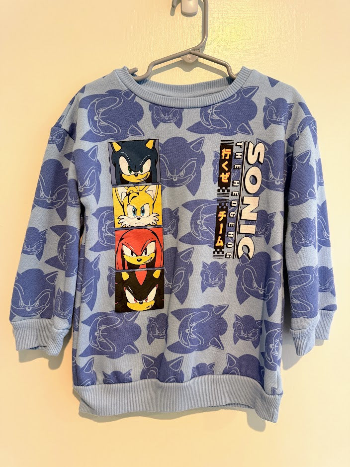 #9 Boys XS Sonic Blue Crewneck Sweatshirt