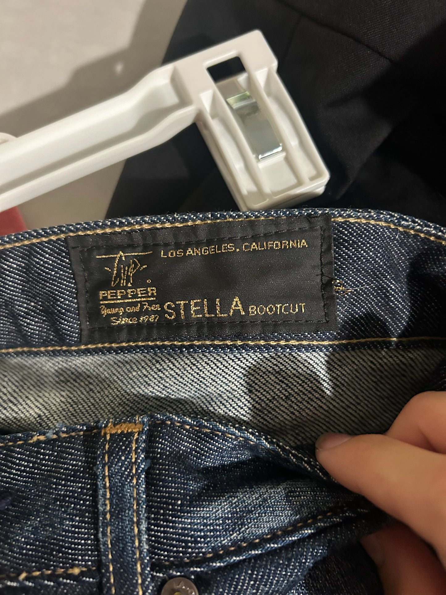 136 EUC chip and pepper Stella boot cut size 25