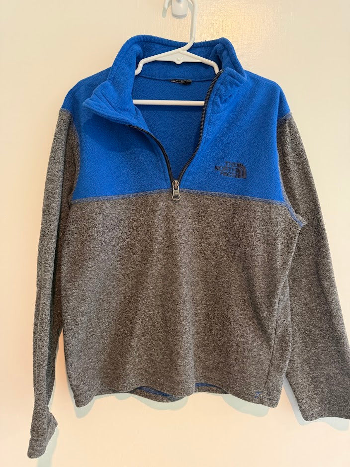 #9 North Face Quarter Zip Gray & Blue (Kids ~XS - see comments for size details)
