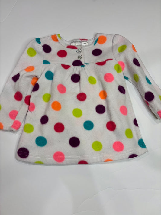 #86A girls 18mo jumping bean fleece sweatshirt top