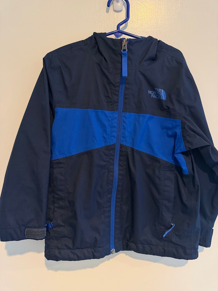 #9 North Face Kids XXS (5) Navy Blue Rain Jacket, EUC
