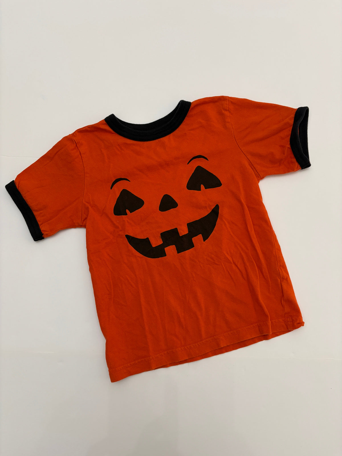 #121 boys/girls 4T Children's Place Halloween jack o'lantern shirt, GUC