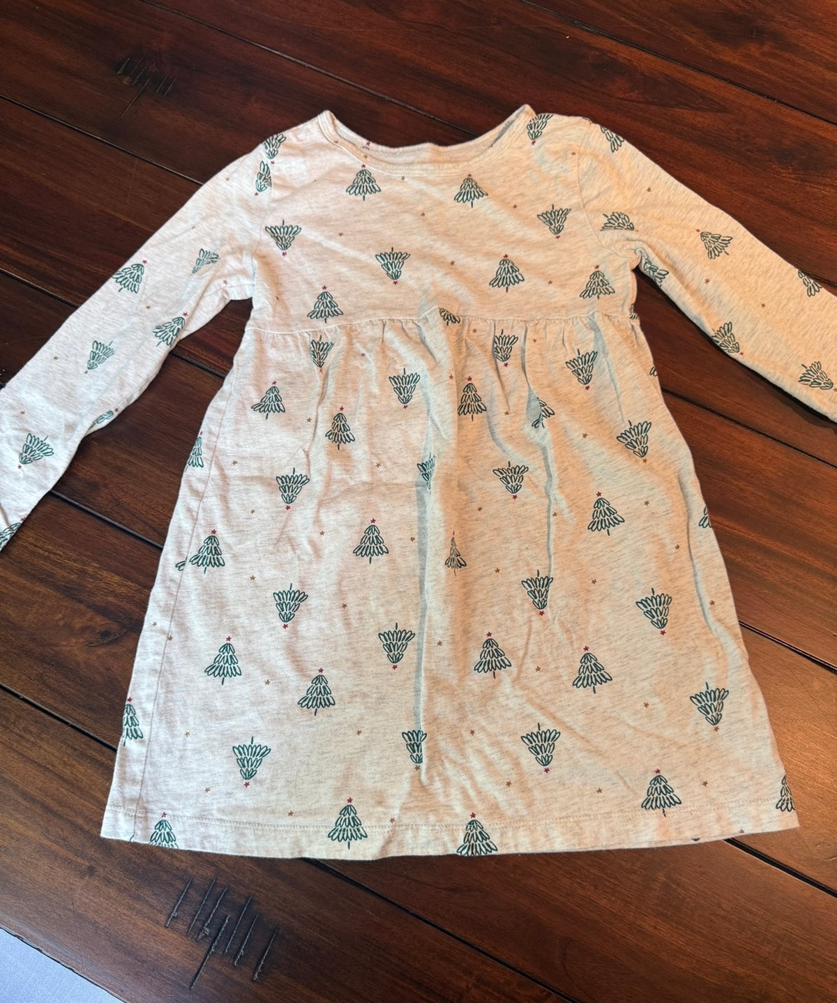 #51 Carter’s 5T Girls Cotton Christmas Tree Dress