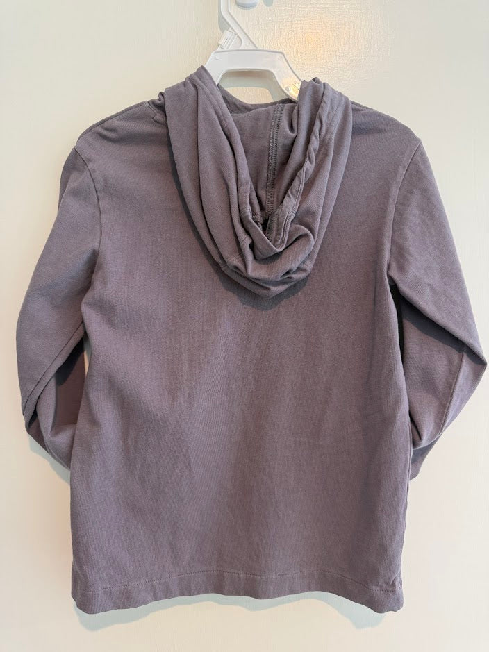 #9 Boys Nike Small Gray Long Sleeve Hoody Shirt