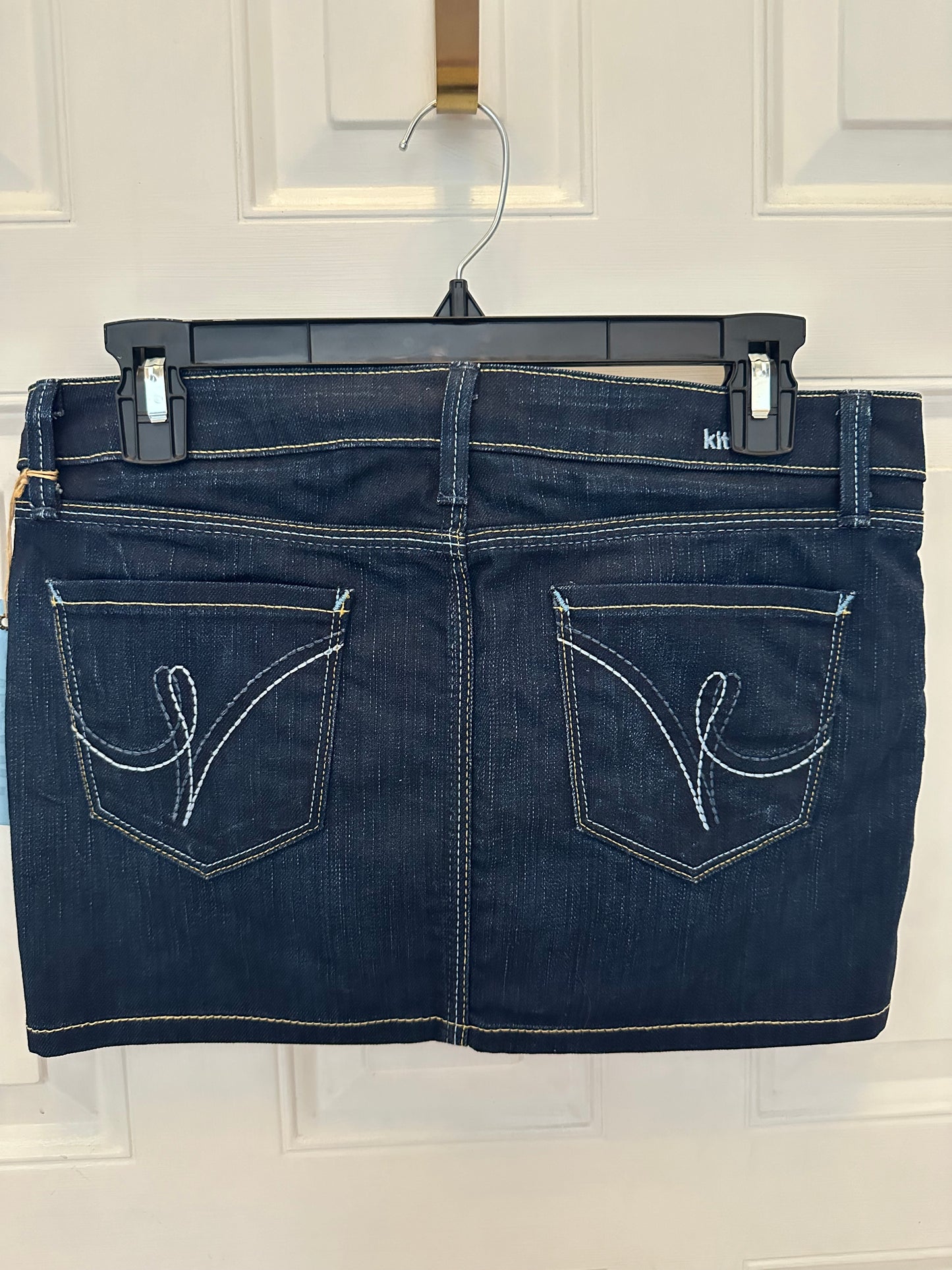 NWT New Kitson Denim Jeans Skirt Sz 27