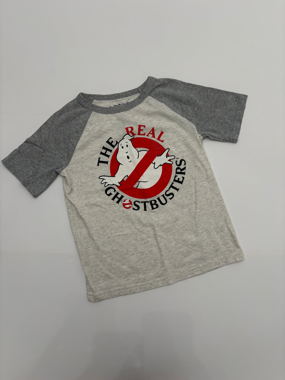 #121 boys/girls (fits like) 5 Ghostbusters shirt (Jumping Beans), VGUC