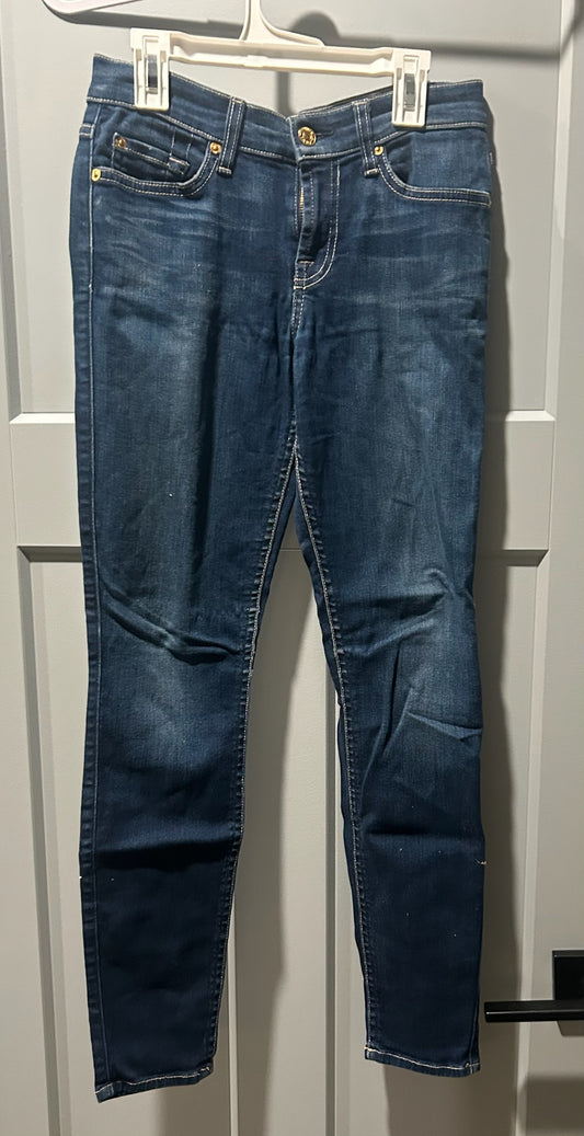 136 EUC size 25 seven jeans skinny