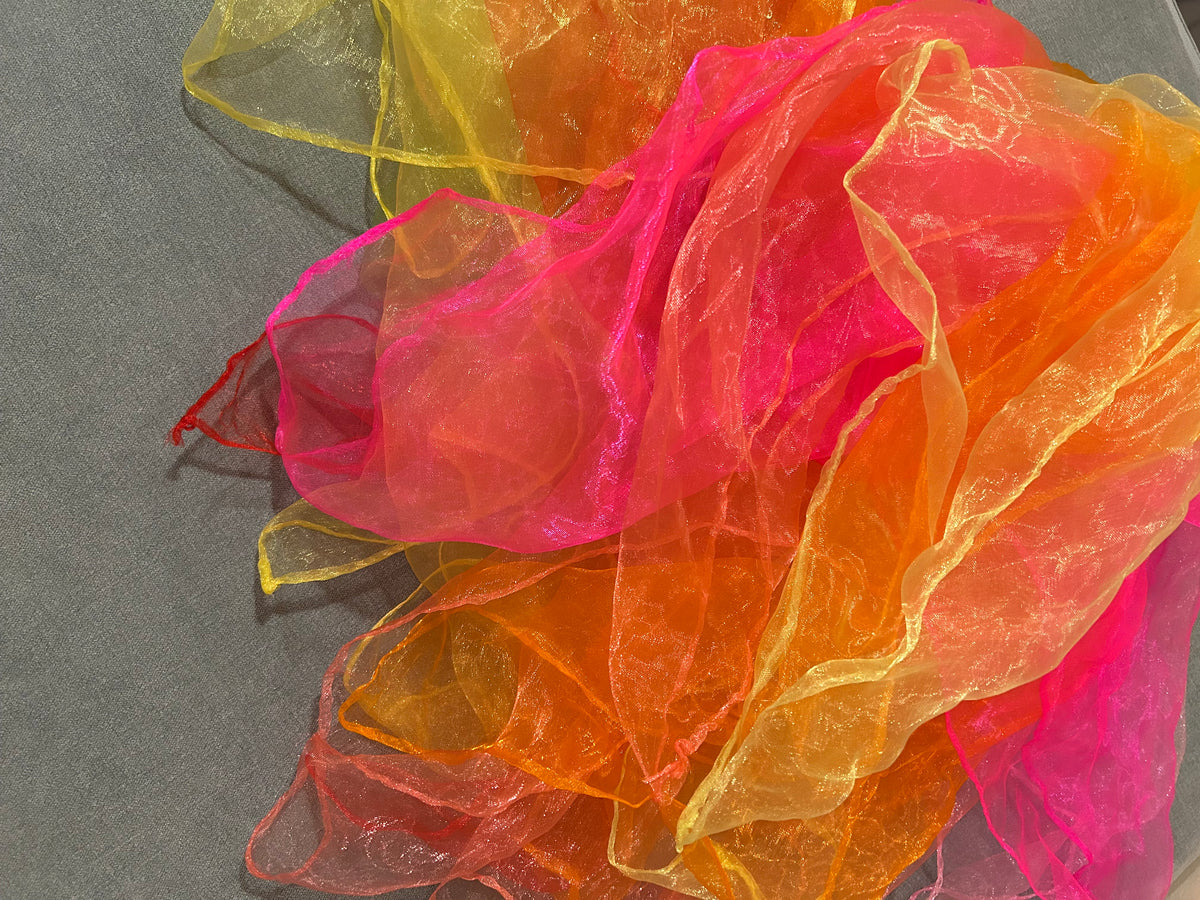 Seller 128 - Silk Dance Scarves Set of 10