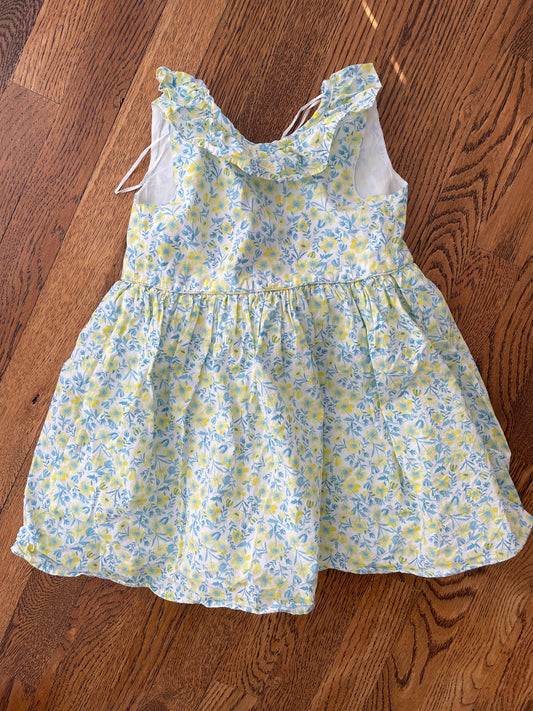 Girls 4T Tommy Bahama Blue Green Yellow Floral Sleeveless Dress