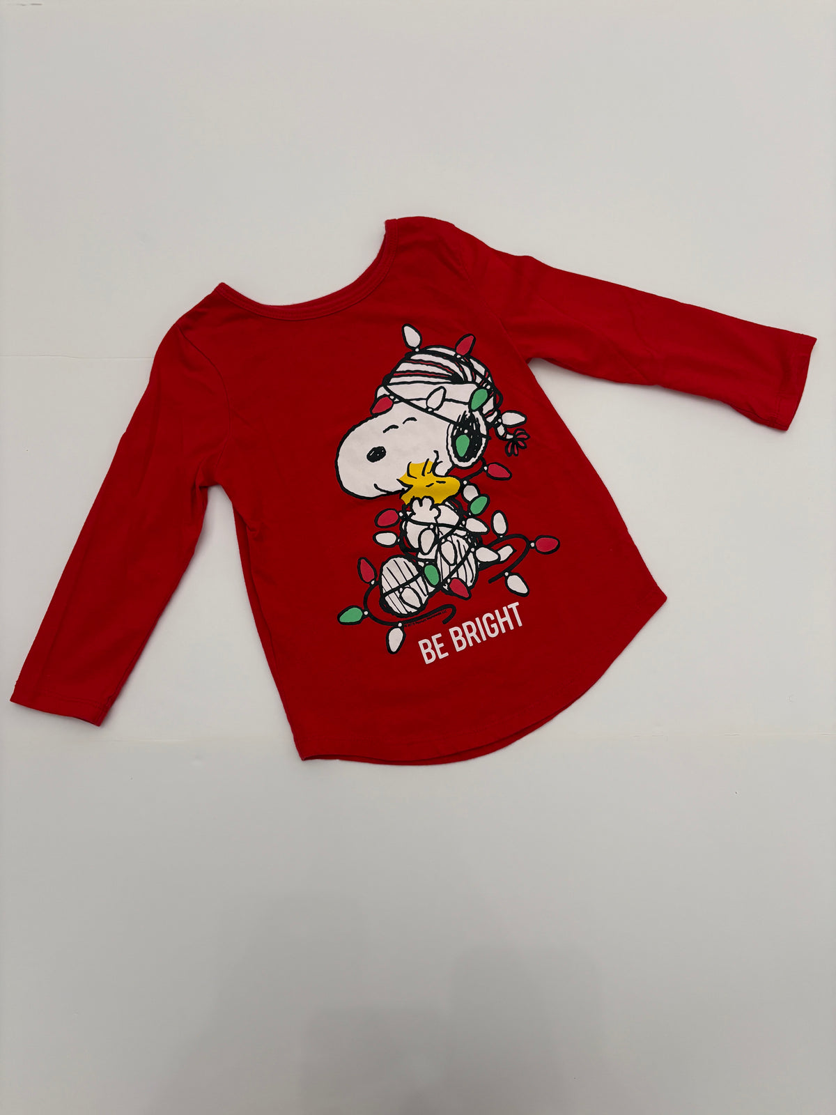 #121 girls 4T Family Fun Snoopy Christmas shirt, VGUC