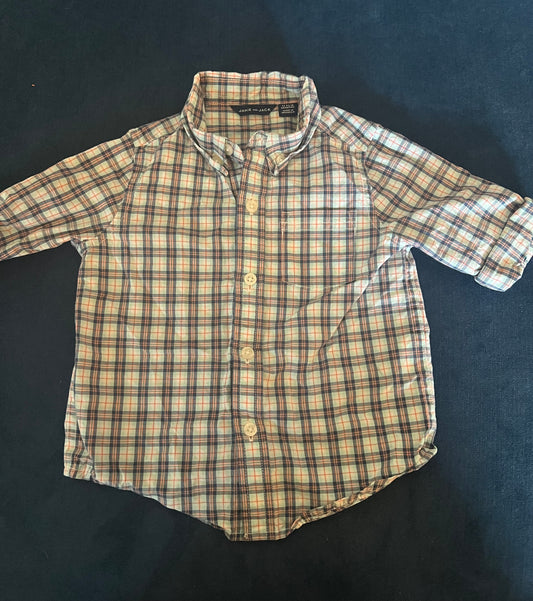 Janie and Jack Button Down / 12-18 Months