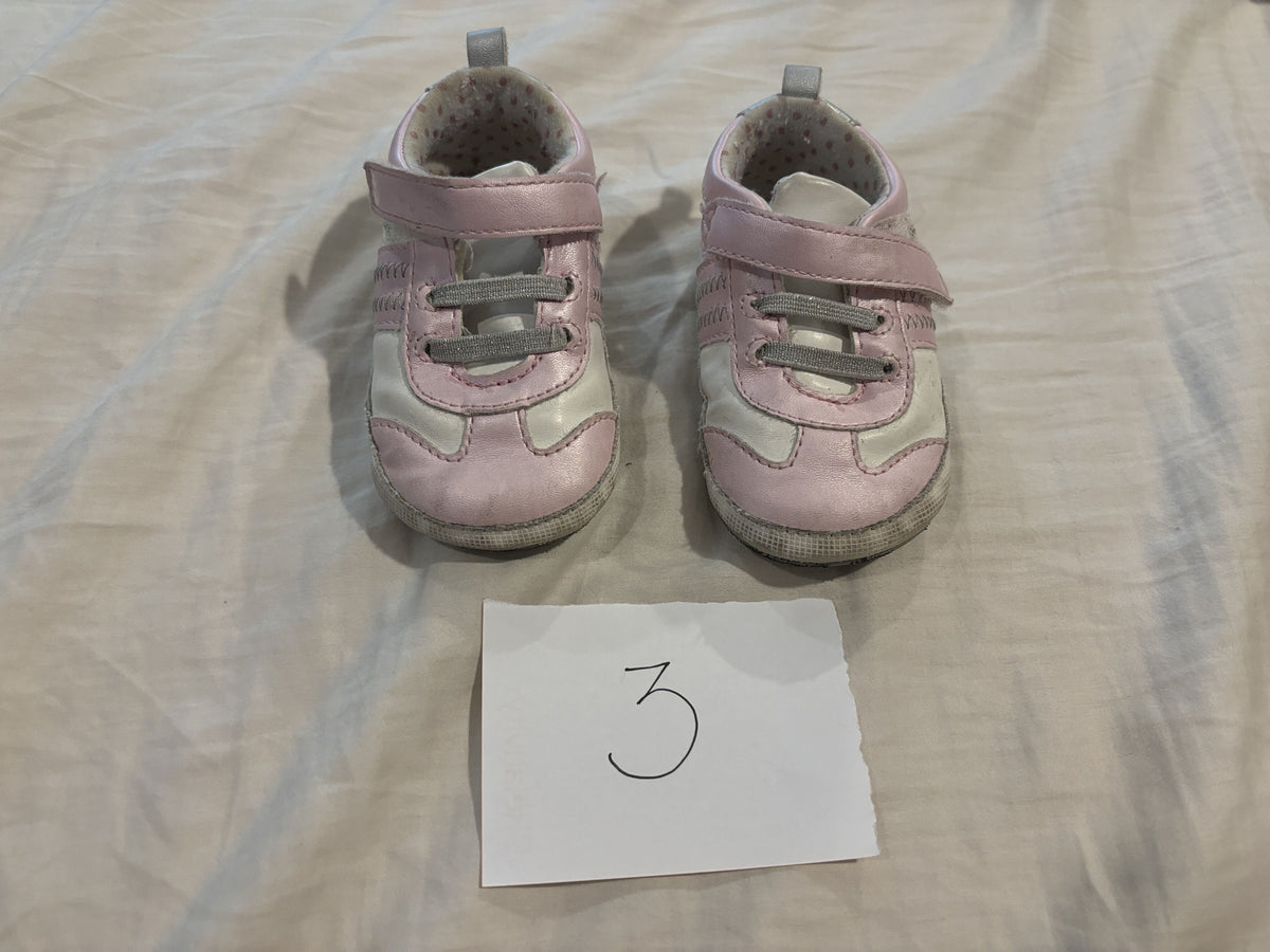#138 - 3T Pink/White Stride Rite Shoes GUC
