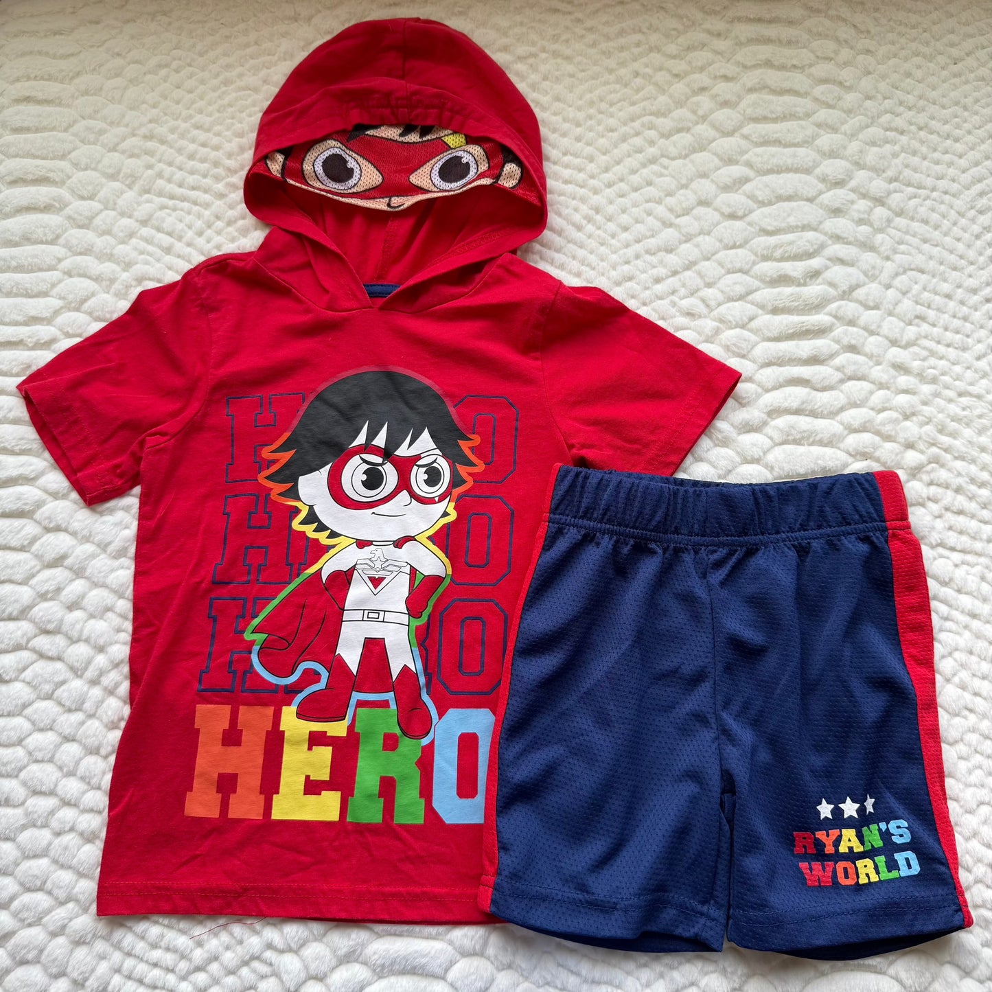 #99 Ryan's World Shirt and Shorts Set, Boys 4t