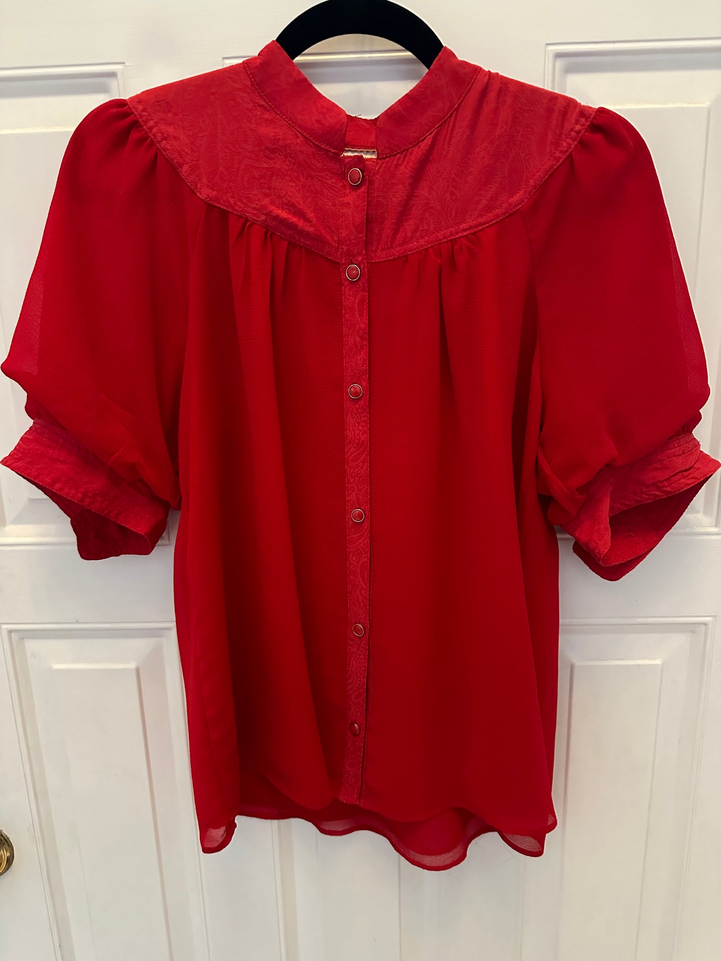 Maeve Anthropologie Women’s Red Sz 6 Top Blouse