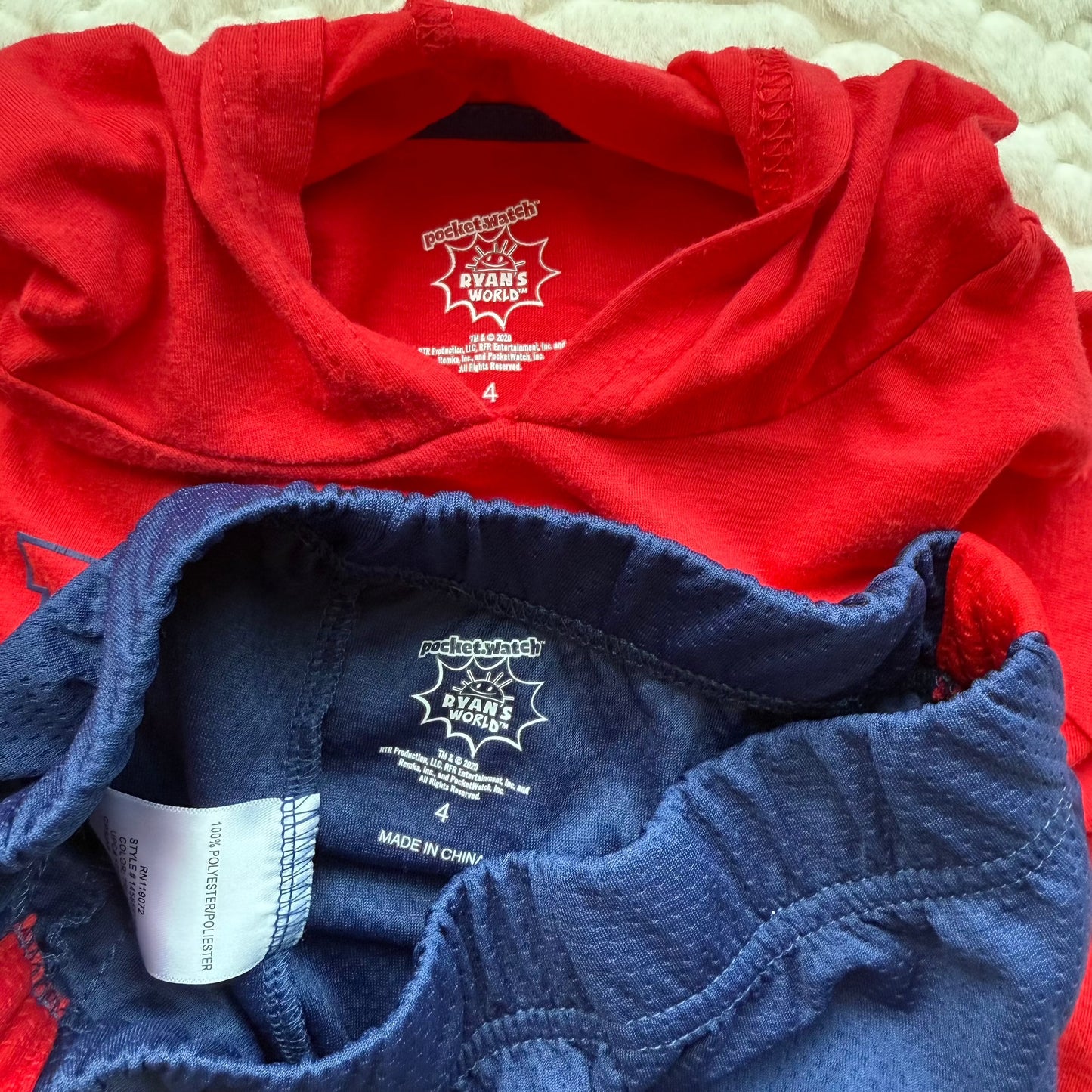 #99 Ryan's World Shirt and Shorts Set, Boys 4t