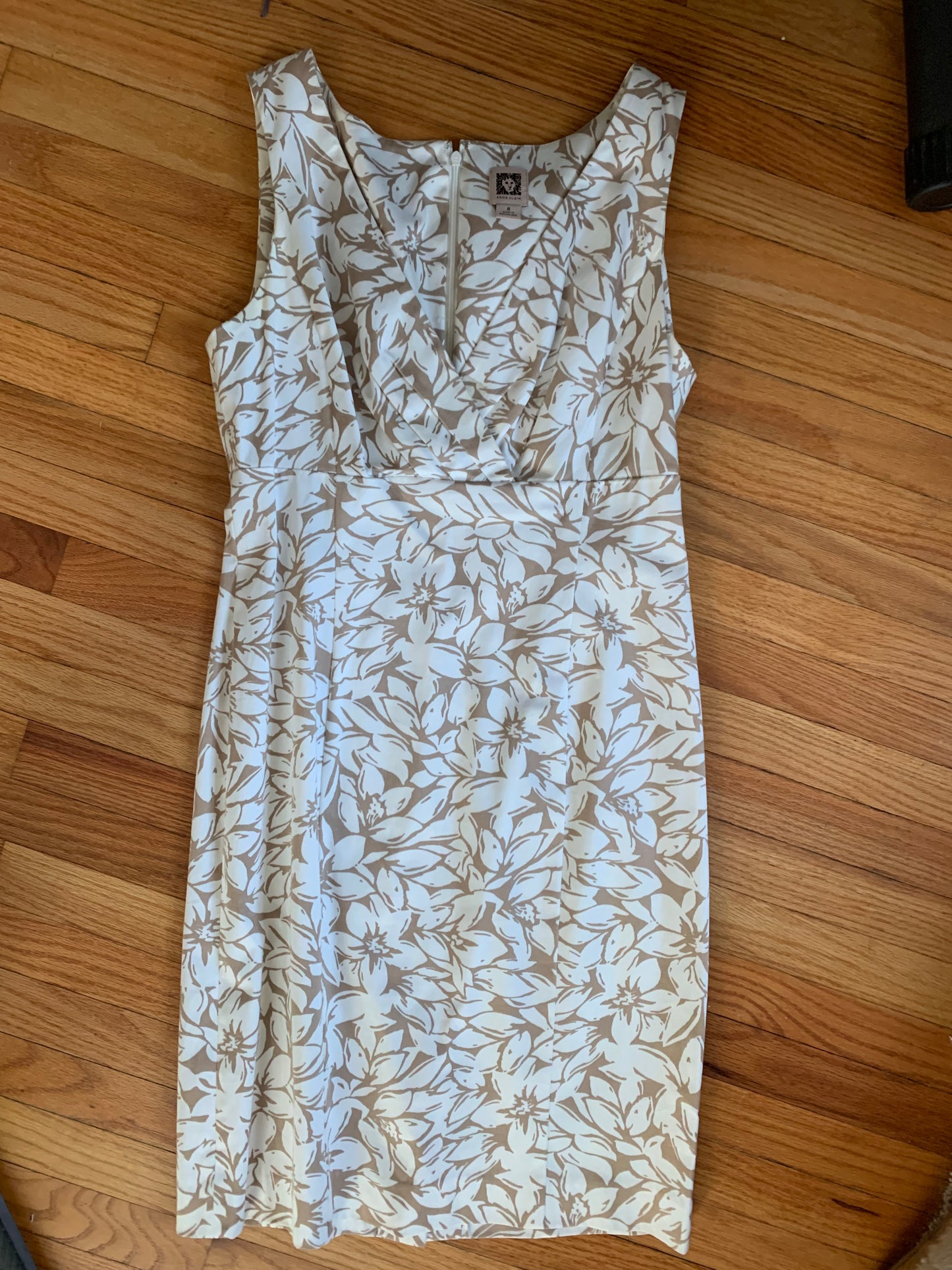 Anne Klein Dress, Tan / Ivory, Women's Size 6