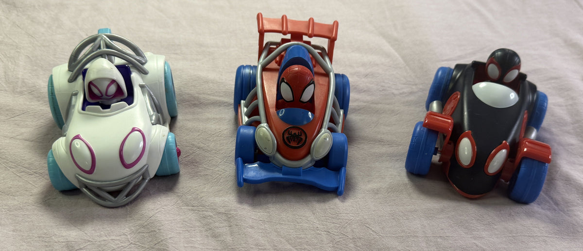 #103 Spidey and Friends Pull Back Vehcicles set of 3