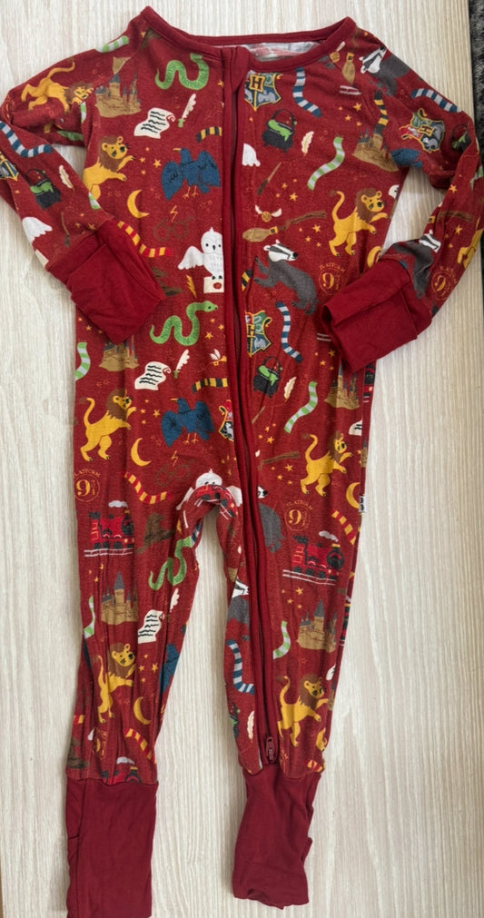 #207 Little Sleepies Harry Potter zippy 6-12 Months - light fading due to color