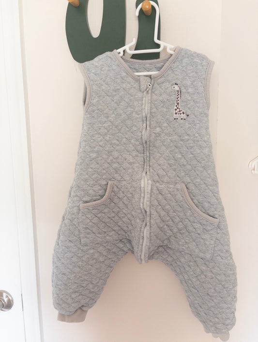 #36 gray quilted sleep sack 18-24 month