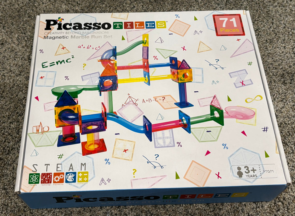#25 Brand new Picasso Tiles magnetic marble run