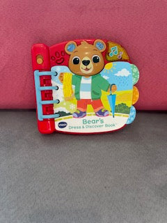 vtech bear's dress and discover book