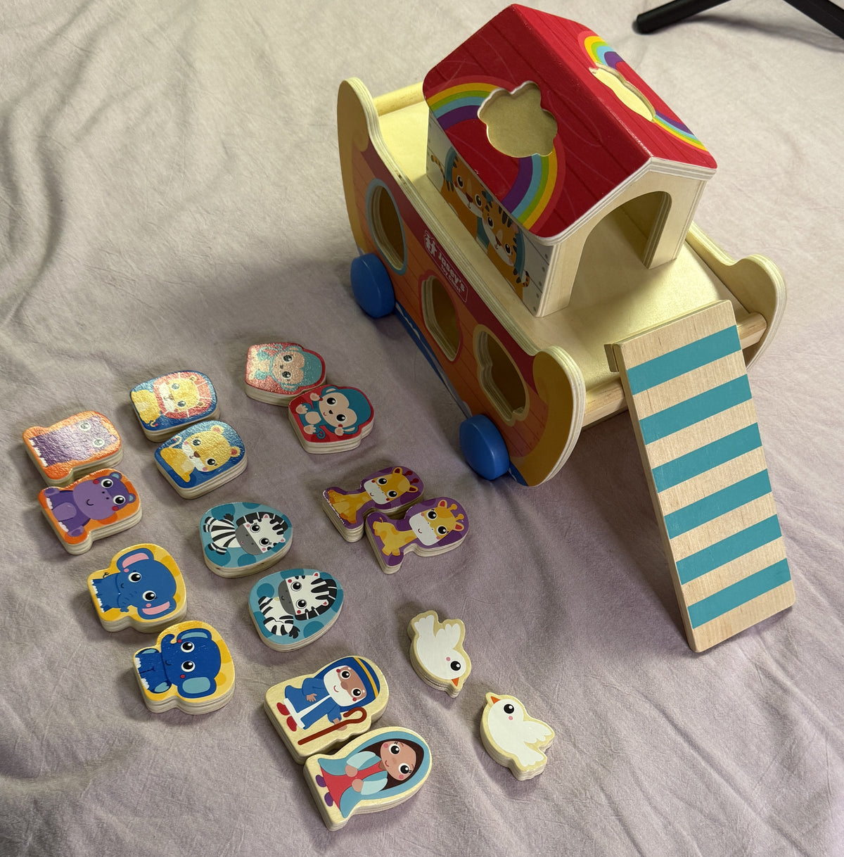 #103 Noahs Ark Wooden Toy