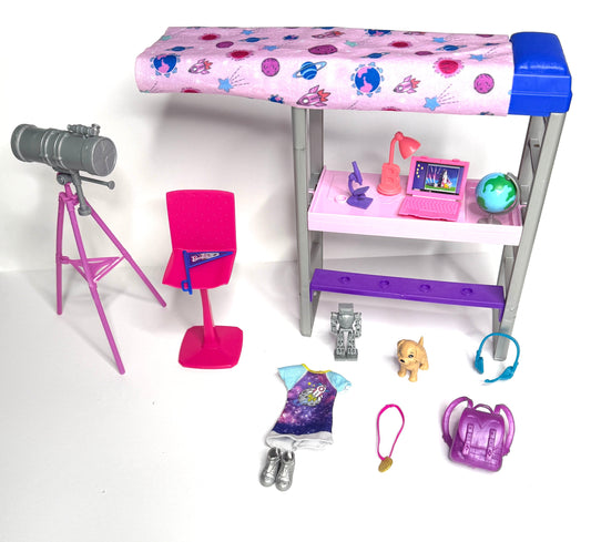 Seller 89 Barbie Space Discovery Stacie Bedroom Playset EUC