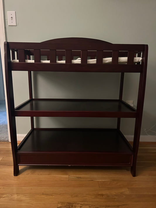 Seller 128 - Delta Children Espresso Brown Changing Table - PORCH PICKUP ONLY 45140