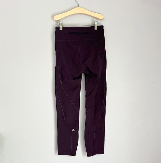 Seller 196 Lululemon time to sweat crops size 4