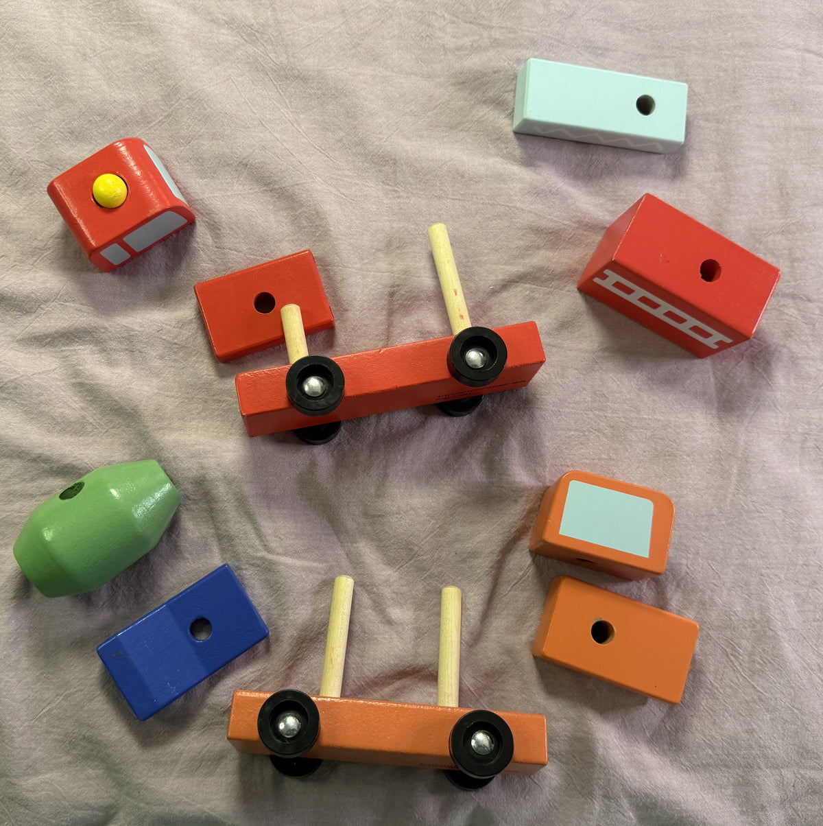 #103 Building Block Firetruck/Cement Truck Bundle