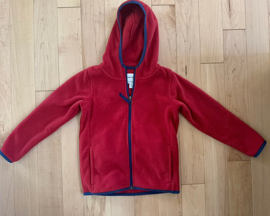 #207 Amazon Essentials red fleece zip size XS/4-5