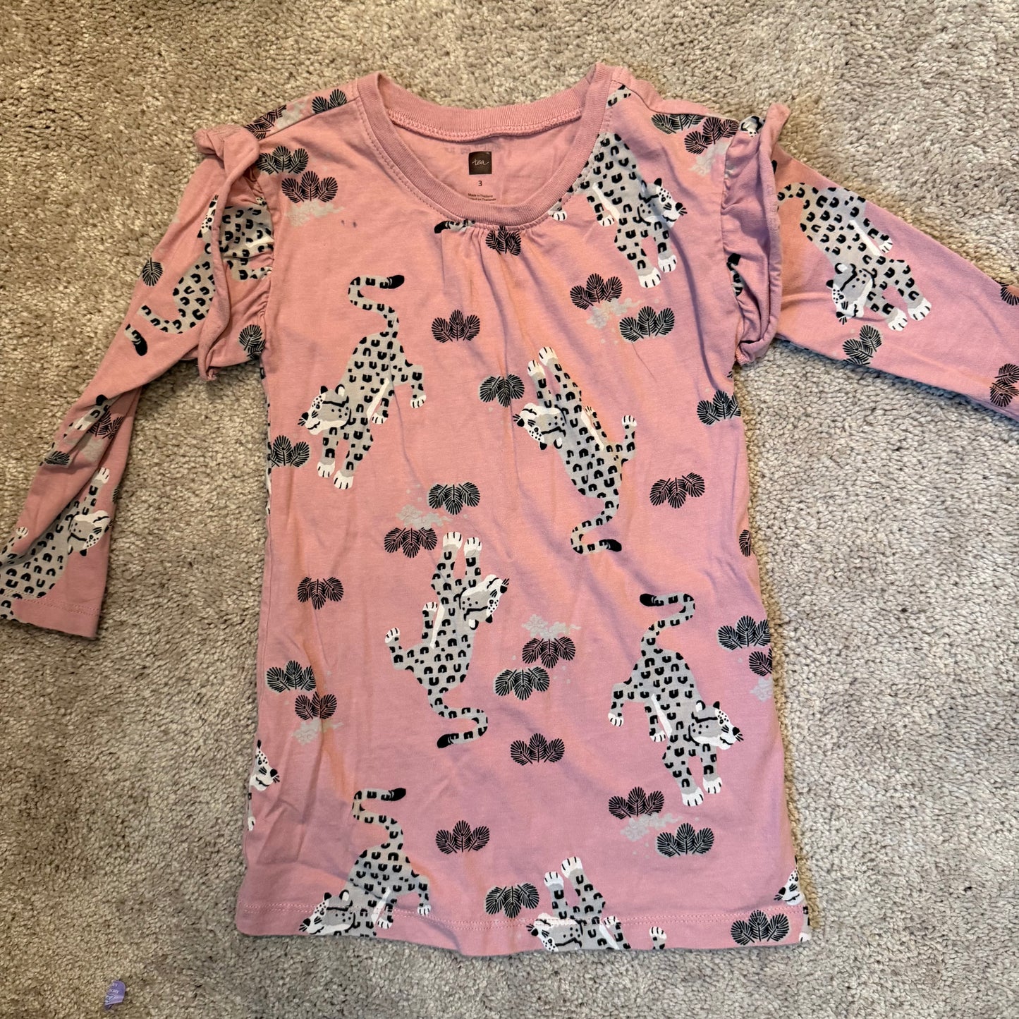 #139 Size 3 Tea Leopard print Dress (please look at second picture)