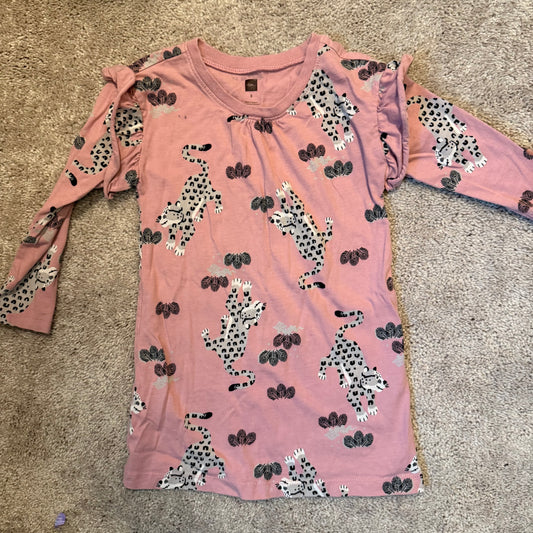 #139 Size 3 Tea Leopard print Dress (please look at second picture)