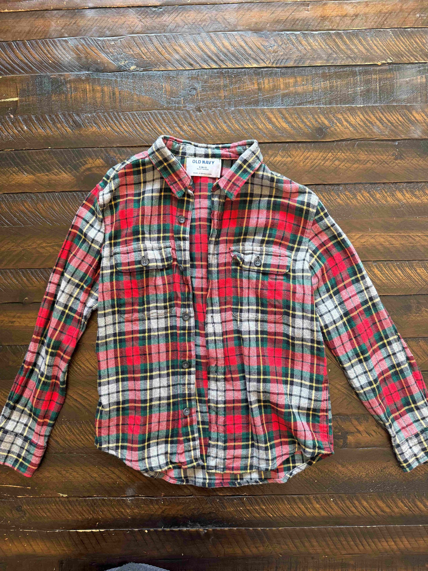 134 Old Navy Boys 6/7 Flannel