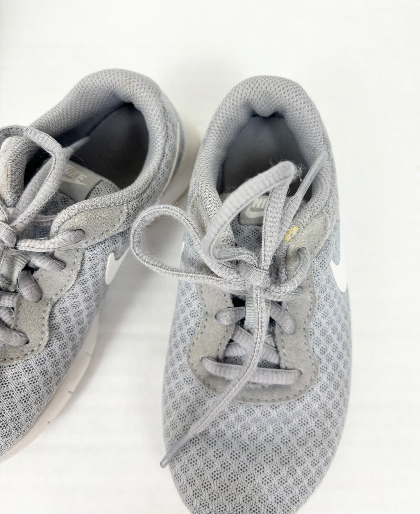 Boys Size 11 Nike Trangun Gray Lace Up Sneakers
