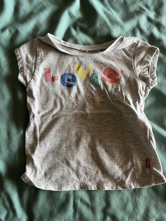 Seller 73A: EUC 12M Levi's Girls T-Shirt - Grey