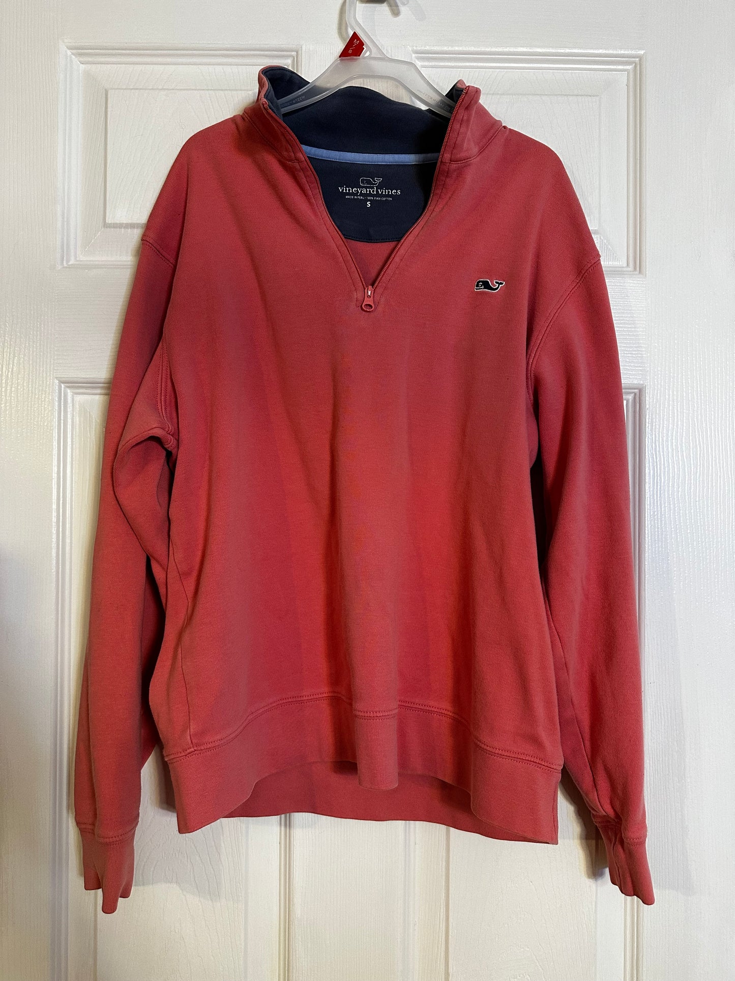 #102A Boy's Vineyard Vine Zip Up Crew Neck