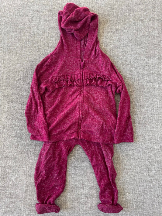 Seller #114 Carters burgundy lightweight sweatsuit girls size 24 months