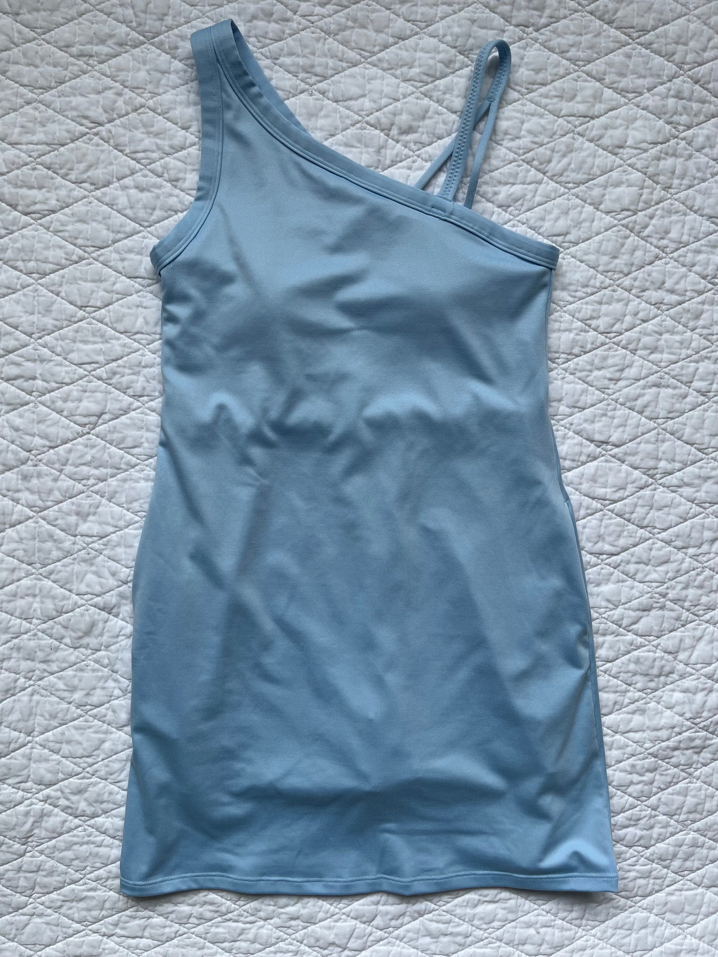 Seller #113 Girls All In Motion Blue Dress with Attached Shorts Size L 10/12