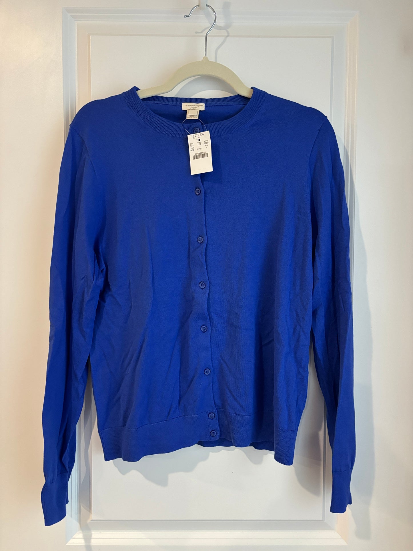 #98B - Large - JCrew NWT blue cardigan