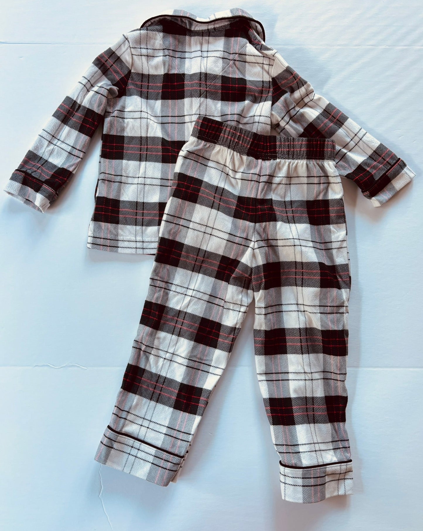 #101 *REDUCED* Target Wondershop Tartan Plaid Pink Black Pajamas Girls Size 2T