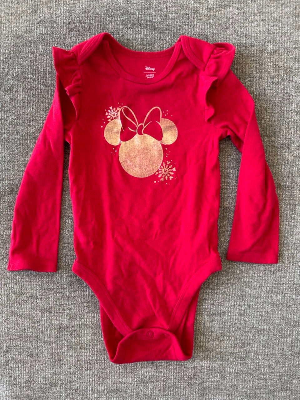 Seller #114 Disney Baby Bean Minnie holiday onesie girls size 18 months