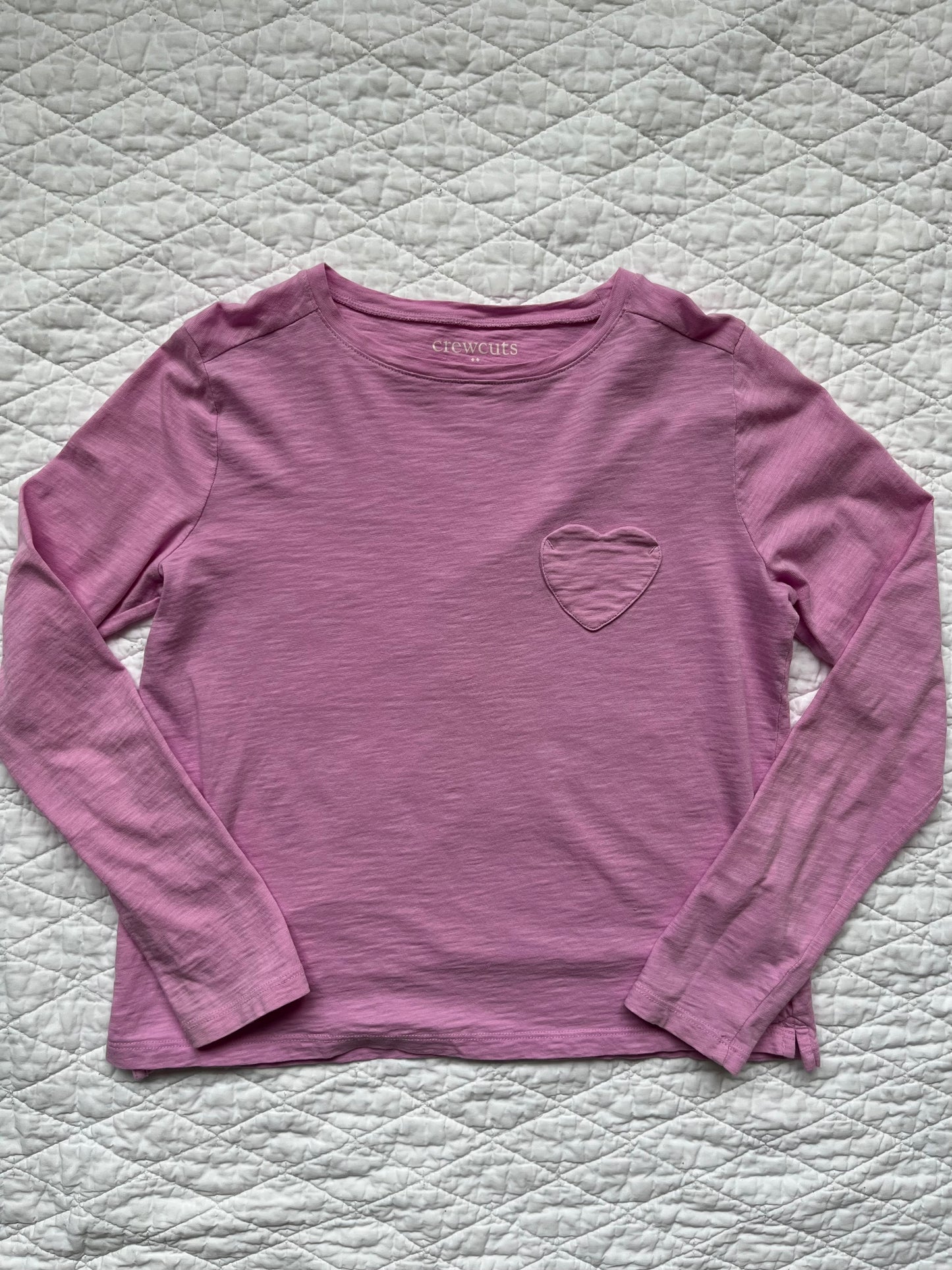 Seller #113 Girls Crewcuts Pink Long Sleeve T-Shirt Size L 10/11