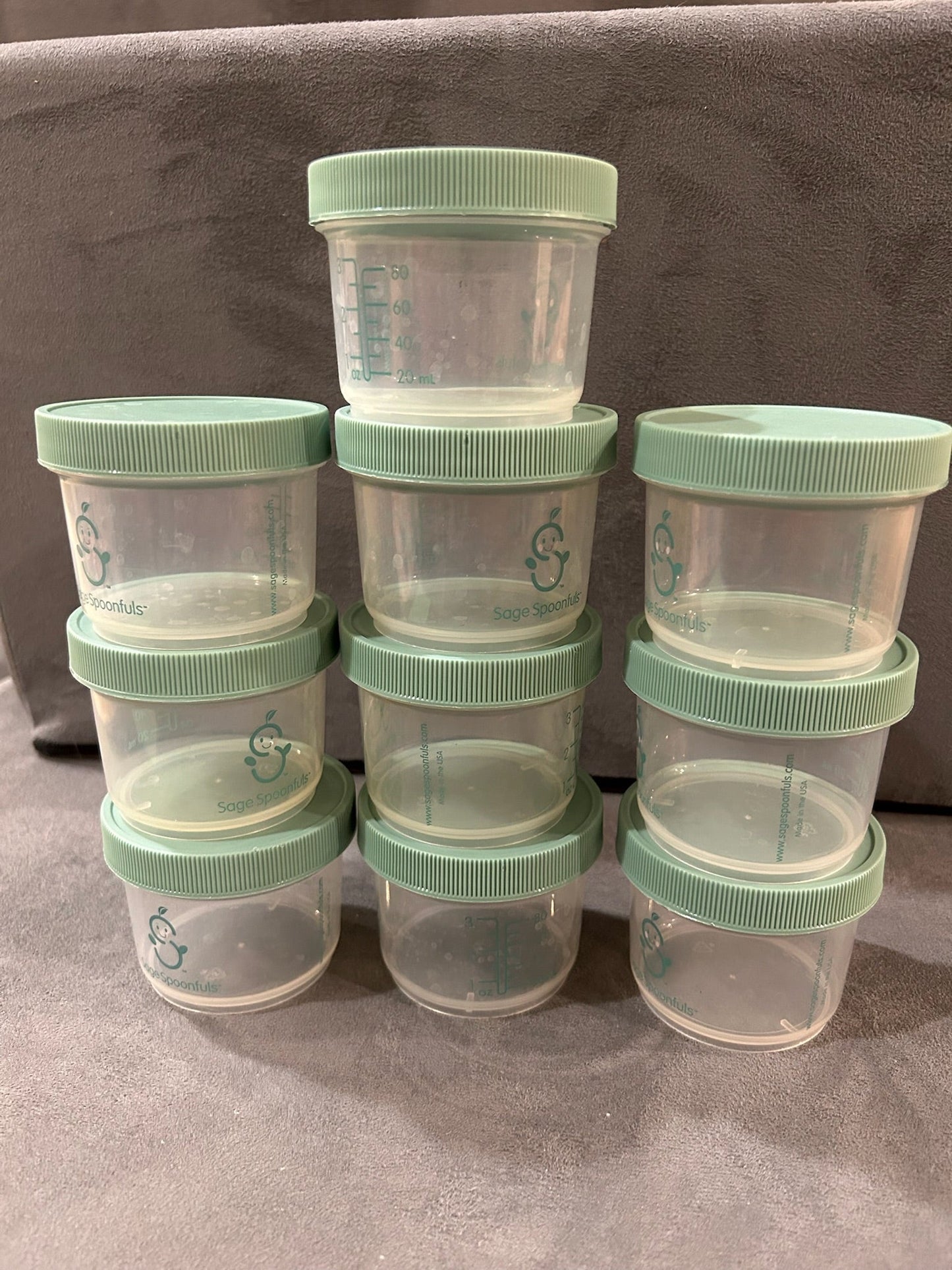 Seller 128 - Sage Spoonfuls Baby Food Containers