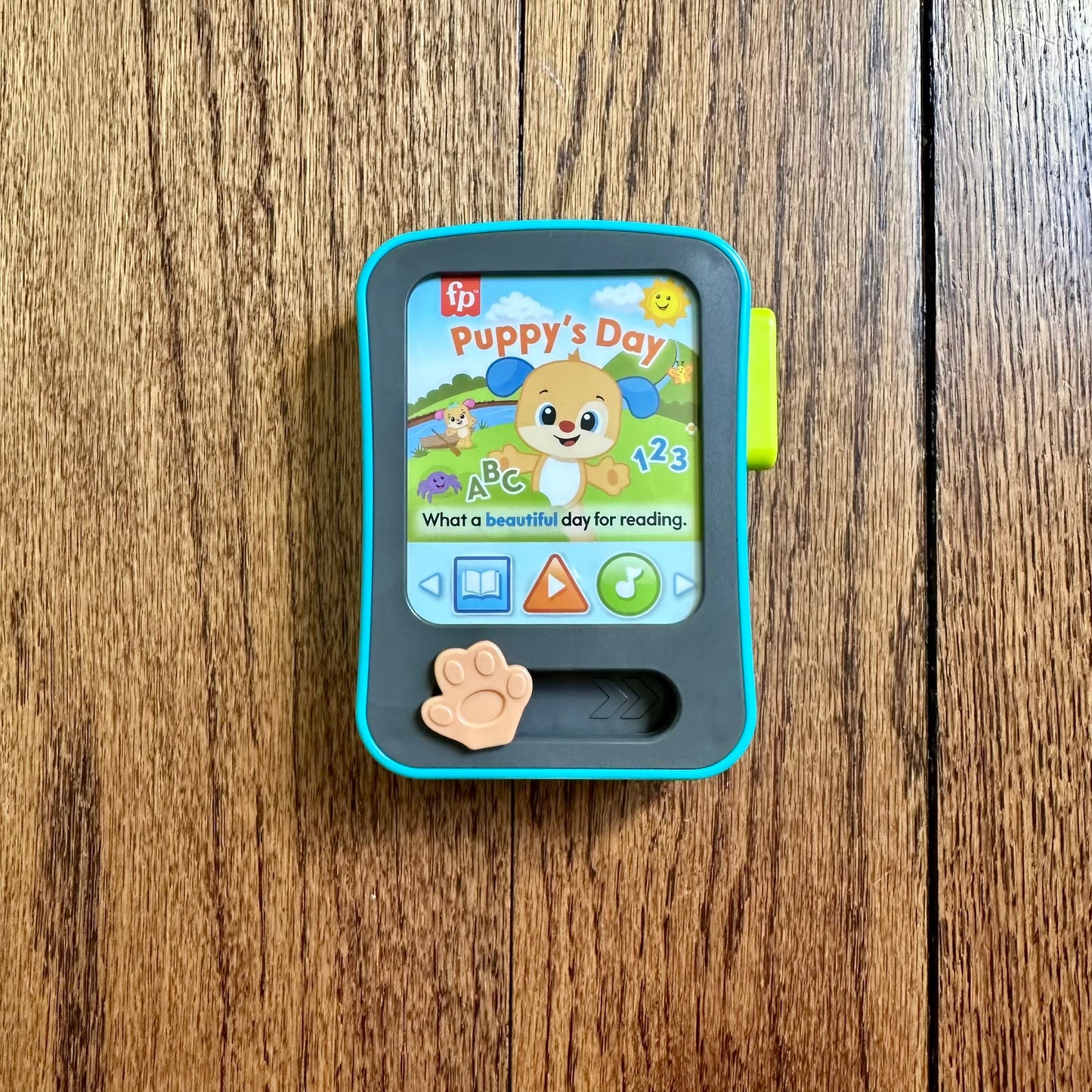 #95 EUC Fisher-Price Laugh & Learn Puppy's Storytime Reader Baby Electronic Learning Toy with Music & Lights