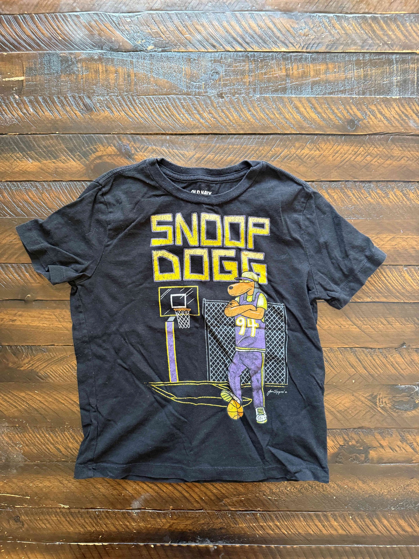 134 Old Navy Boys Snoop dogg shirt 6/7