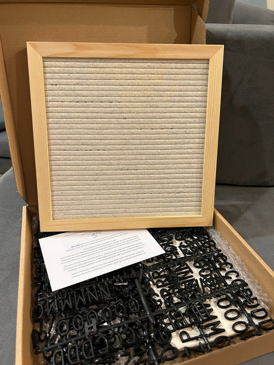 Seller 128 -  Letterboard